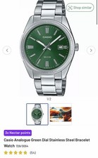 Casio Analogue Green Dial