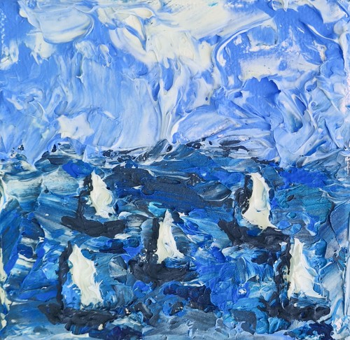 Original acrylic painting - , on