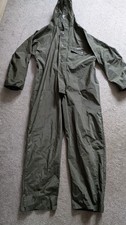 Ocean Rainwear Waterproof Suit PVC Hooded Coverall Overalls XL