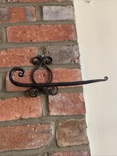 Vintage French Wall Hook Lantern Hook Wrought Iron Decorative (Lamp Not Included