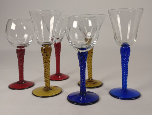 Vintage art glass cordial - glass, cordial/wine