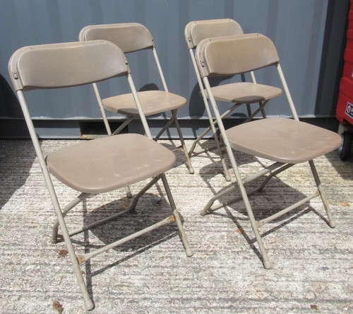 Vintage brown folding real - vintage,