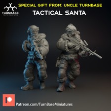 Tactical Santa -  Resin Bolt Action / Chain of Command / WW2 v