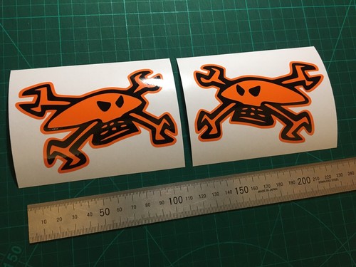 Guy martin skull - (x2), stickers