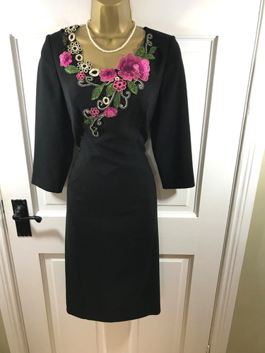 Sonia pena black pink floral - &,