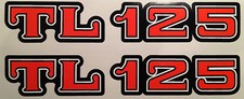 HONDA TL125 TRIALS SIDE PANEL DECALS