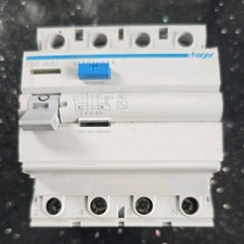 HAGER 63A 100mA 4 POLE RCCB RCD  CEC 463U