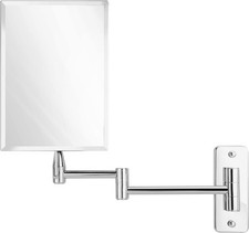 MIRRORVANA FRAMELESS WALL MOUNT MIRROR BATHROOM WITH 11" EXTENSION SWIVEL