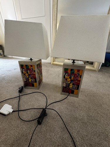Table lamps lacquered wood - 2,
