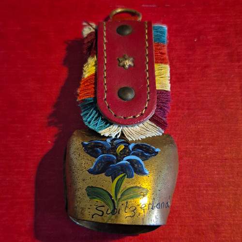 Vintage swiss cowbell souvenir - vintage,