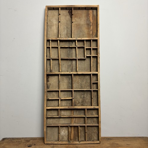 Vintage wooden printers tray - vintage,