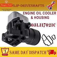 For Audi Seat Skoda VW CC 2.0TDI 1.6TDI Oil Cooler Cap Housing Filter + Gasket