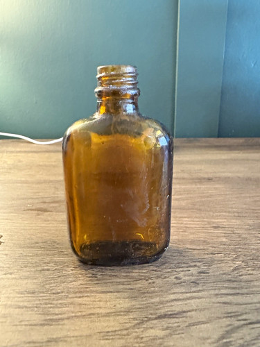 Vintage amber glass medicine - vintage,