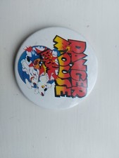 Danger Mouse 5.5cm Vintage Pin Badge 1982