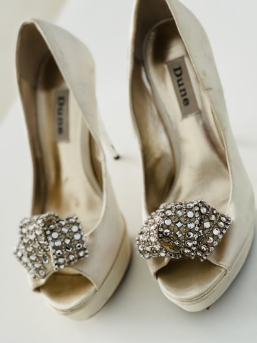 Dune diamante court - peep, toe