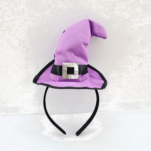 Halloween purple witch hat - purple,
