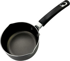 14Cm Non-Stick Milk Pan with Soft Touch Handle, Saucepan with Double Pouring Sp