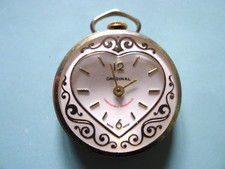 Cardinal Golden Hand Wind Round Shaped Ladies Pendant Watch...  Working.