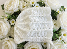 Crochet Baby Girl Bonnet -