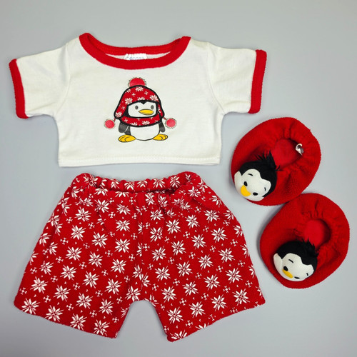 Build bear penguin shirt - bear,