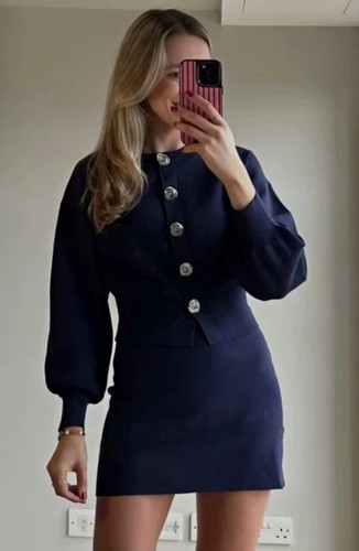 Zara woman navy knit - woman,