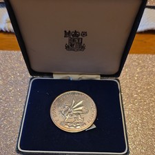 Silver Prince Of Wales Investiture Coin In Presentation Box Hallmarked