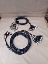 2 x 8 Way XLR Male To Jack