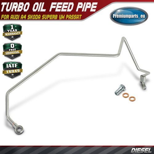 Turbo oil feed pipe - turbo, for