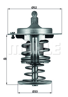 Mahle 80d thermostat - mahle, tx