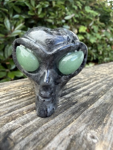 Larvikite alien head - larvikite,