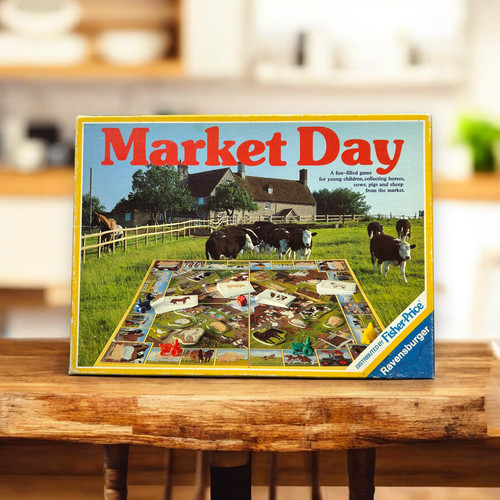 Vintage market day board game - market,