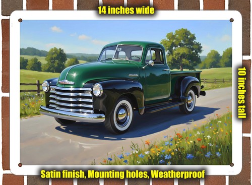 Metal sign 1952 chevrolet - sign,