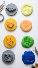 Fossil & Shell Clay Stamp Set