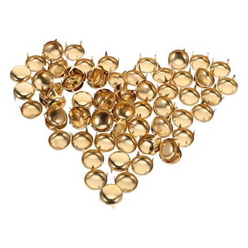 100pcs gold metal dome rivets - 100pcs,