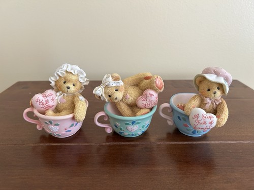 Cherished teddies teacup set - cherished,