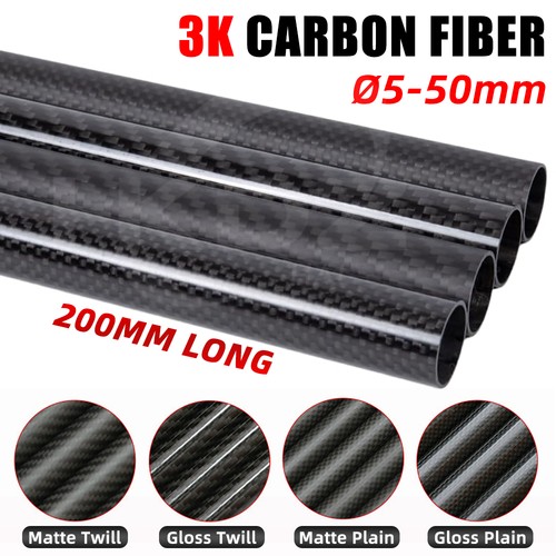 Carbon fiber tube matte - carbon,