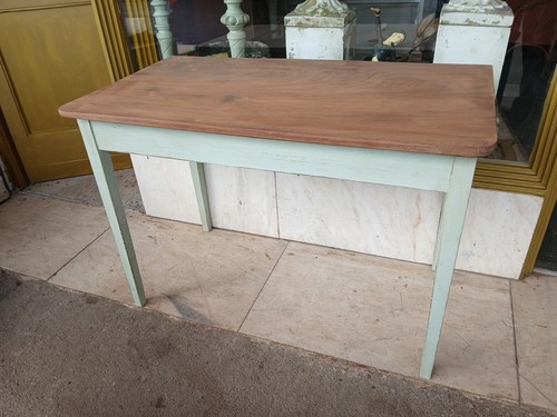 Antique painted side table - painted,