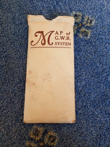 Vintage folded pocket - map, from
