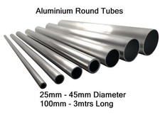 Aluminium round tube pipe - round,