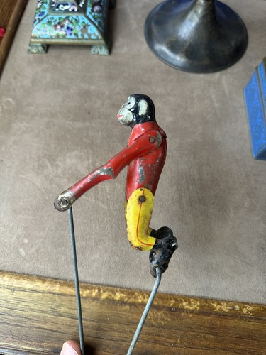 Vintage tin plate monkey - tin,