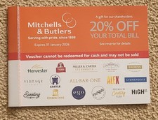 3 No. Mitchells & Butlers 20%