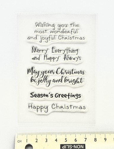 Clear rubber stamp christmas - clear,