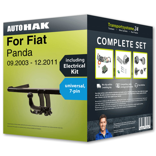 Towbar detachable for - , fiat