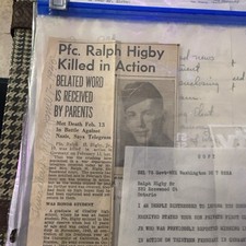 WW2 Historical Real Letter To