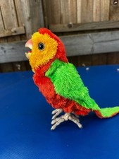 2007 Furreal Friends Red Green Yellow Baby Parrot Macaw Working Hasbro Tiger