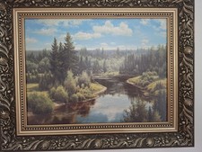 Oil Painting Hand Painted with frame 40x50 cm