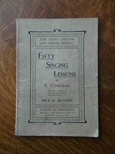 FIFTY SINGING LESSONS FOR