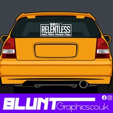 RELENTLESS 450mm Sticker Decal