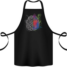 Artistic Technical Brain Artist Engineer Cotton Apron 100% Organic