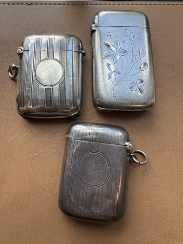 Antique sterling silver match - antique,